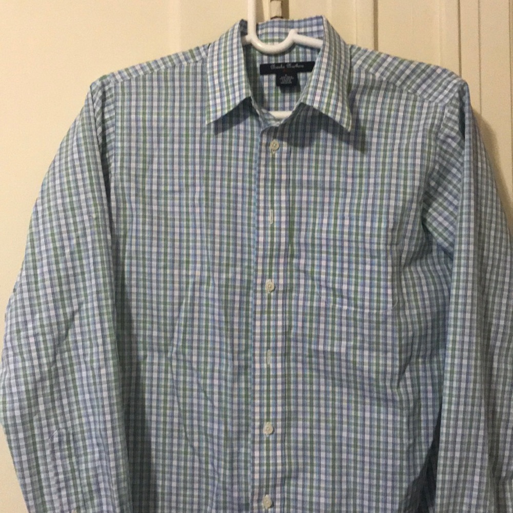 Brooks Brothers checkered pattern button down
